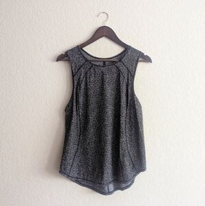 Lululemon Black Floral Workout Tank